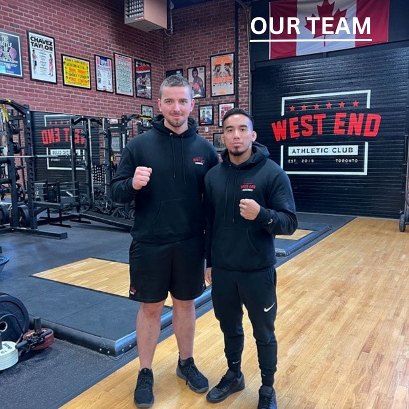 Youth boxers and coaches at West End Athletic Club
